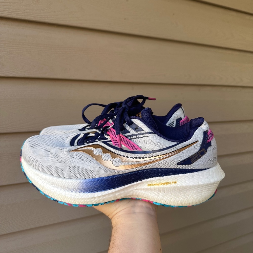 Saucony Triumph 20 'Prospect Glass  grey and purple